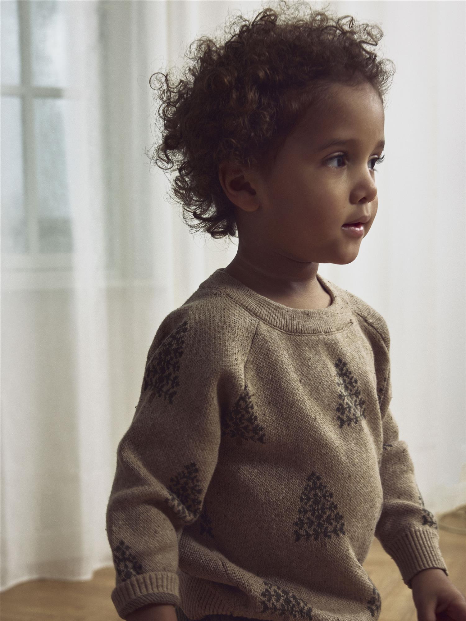 Lil Atelier Galto Knit Oxford Tan Christmas