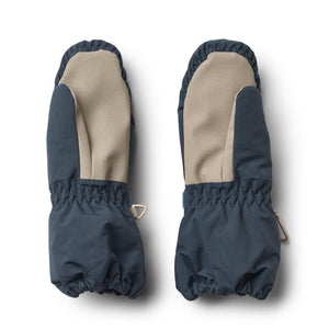 Wheat Mittens Tech dark blue