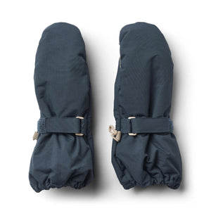 Wheat Mittens Tech dark blue