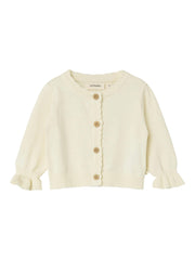 Lil Atelier Fauci Cardigan Baby Coconut Milk