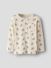 Lil Atelier Gavo Eko Ls Slim Top Sheep