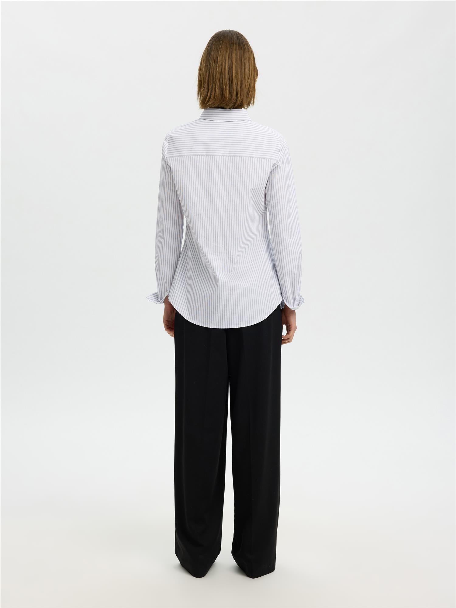 Selected ROMIE LS STRIPED FITTED SHIRT
