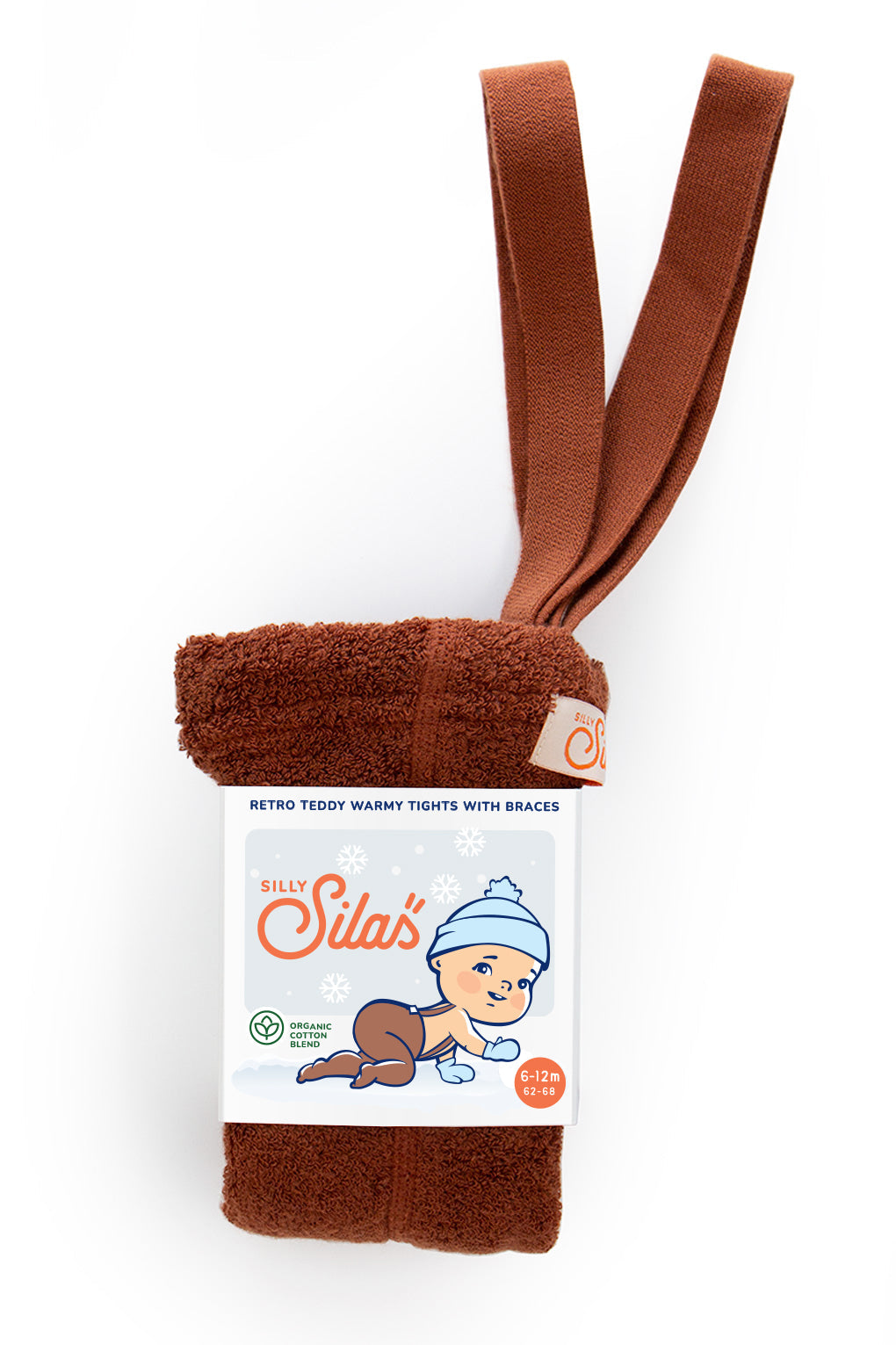 Silly Silas Teddy Warmy Cotton Tights Cinnamon