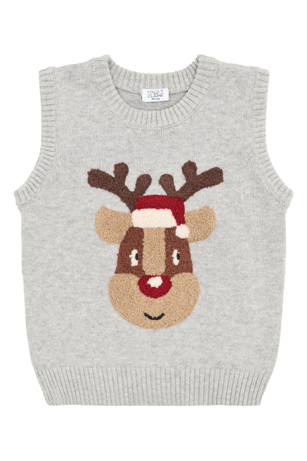 Princo Reindeer Vest Soft Grey Melange