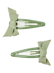 Lil Atelier Hinja Hair Clips 2pk - Sage