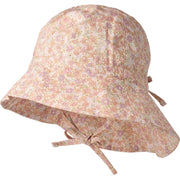 Wheat Sunhat Chloe lilac flowers