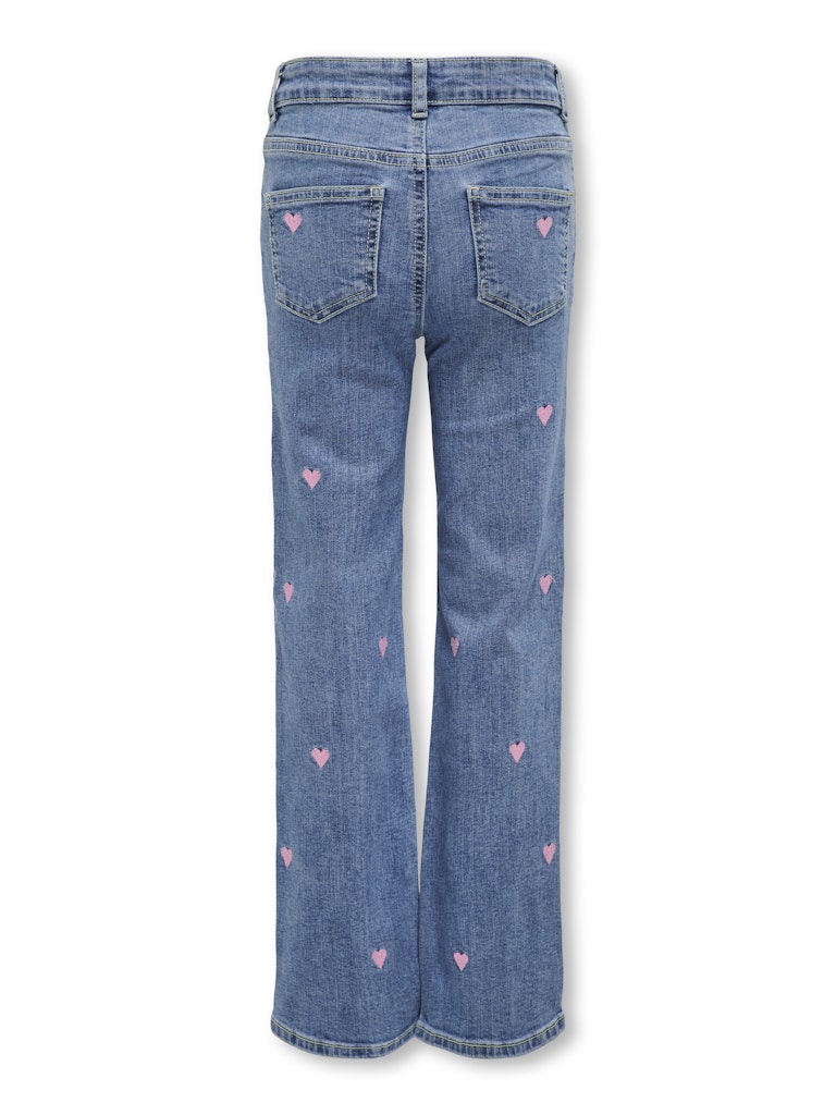 KIDS ONLY JUICY WIDE LEEG HEART EMB JEANS NOOS
