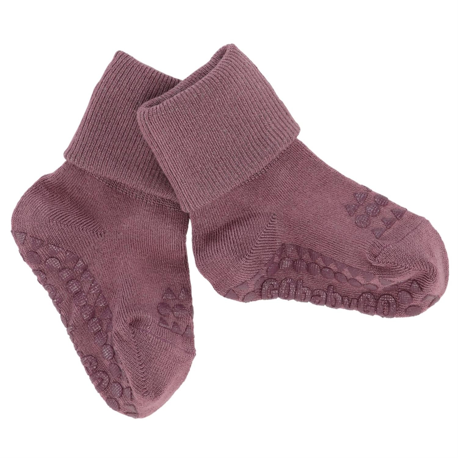 GoBabyGo Non-slip socks - Bamboo Plum