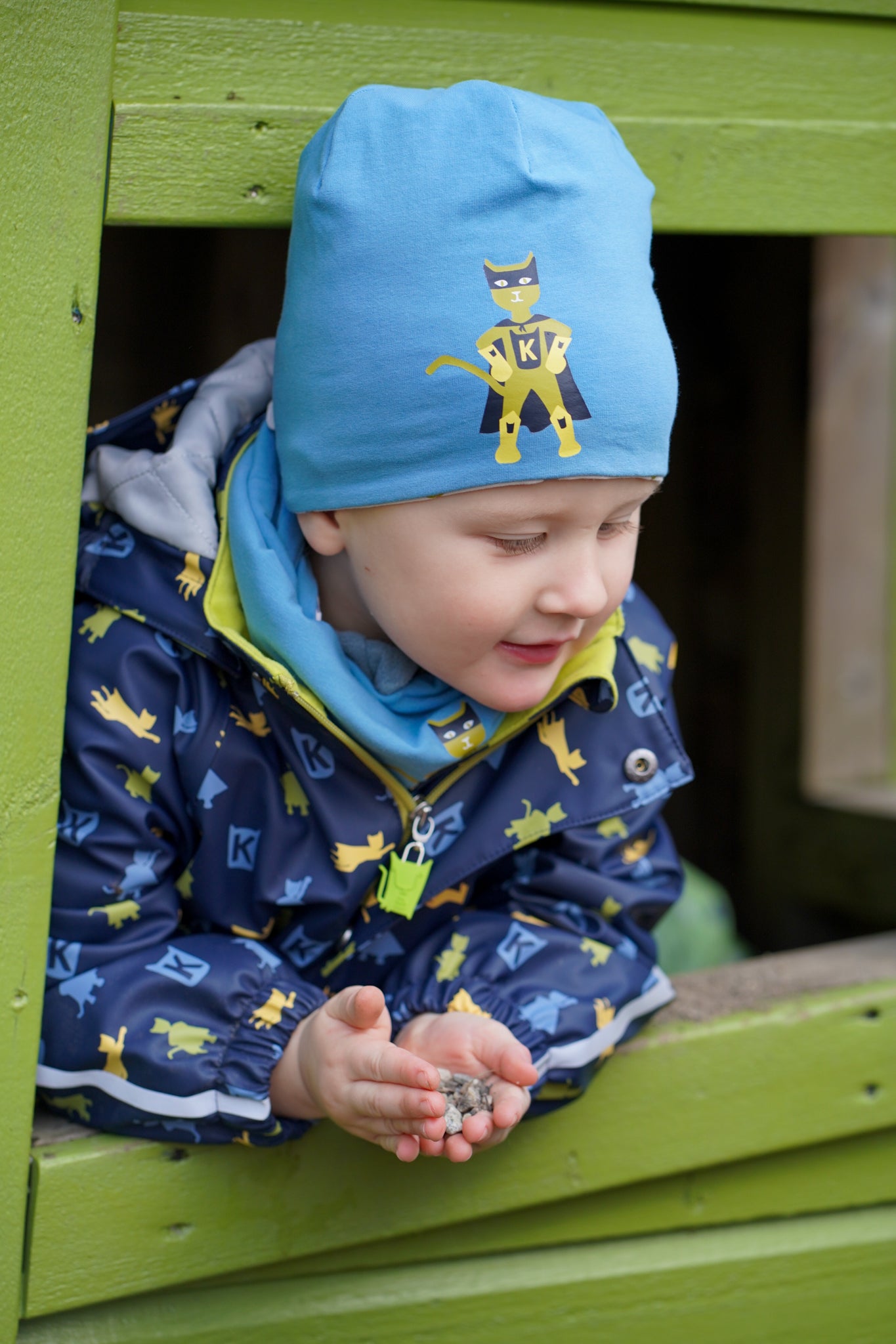 Kattnakken Heilårsregndress Hagl MARINE