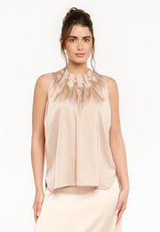 Perle topp CHAMPAGNE
