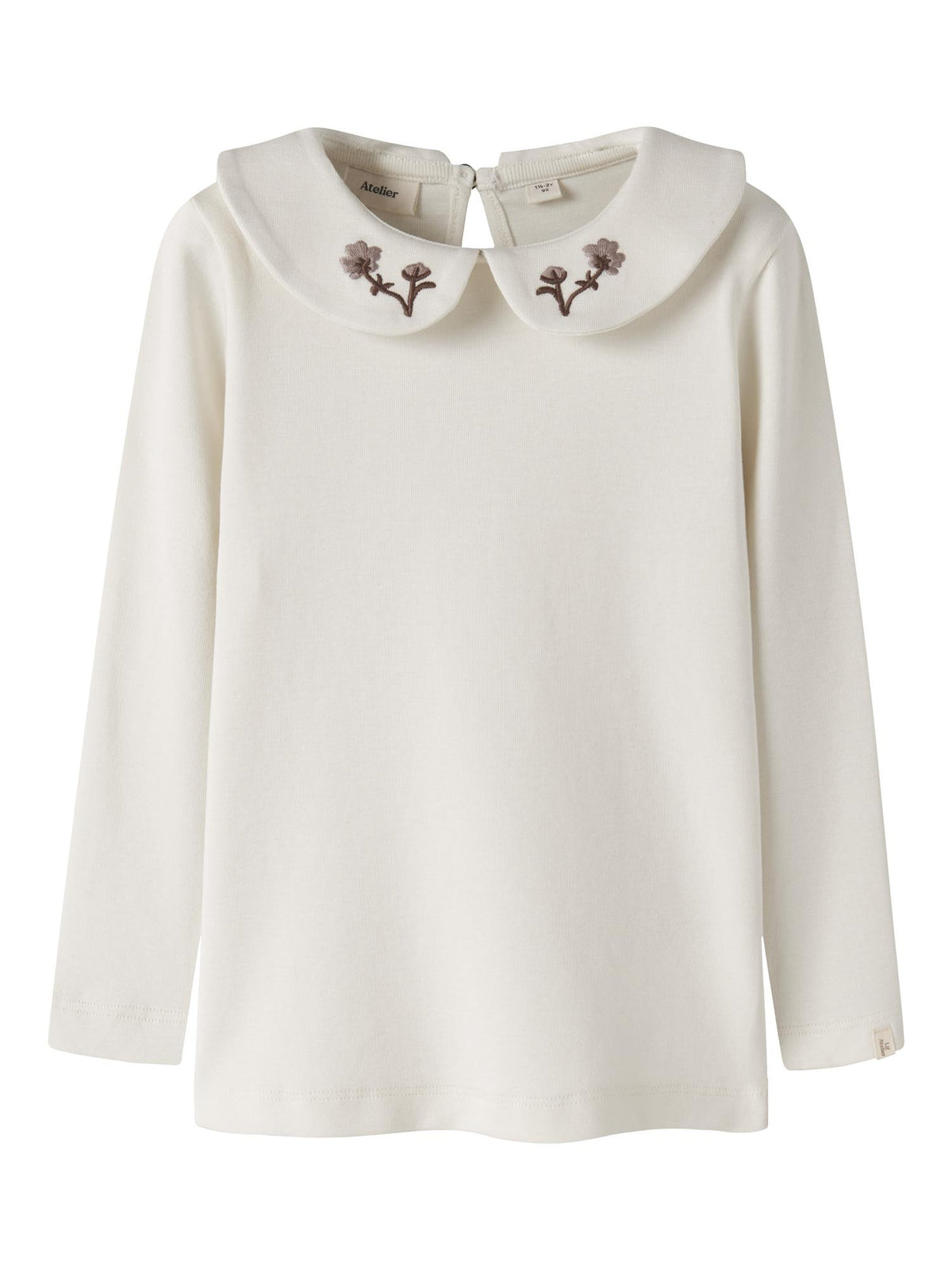Lil Atelier Fundo EMB Slim Top turtledove