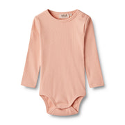 Wheat Rib Body L/S Spencer soft coral