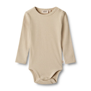 Wheat Rib Body L/S Spencer Feather gray