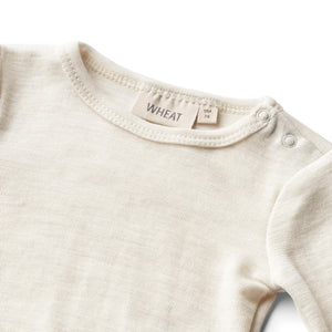 Wheat Wool Body L/S Lucca eggshell melange