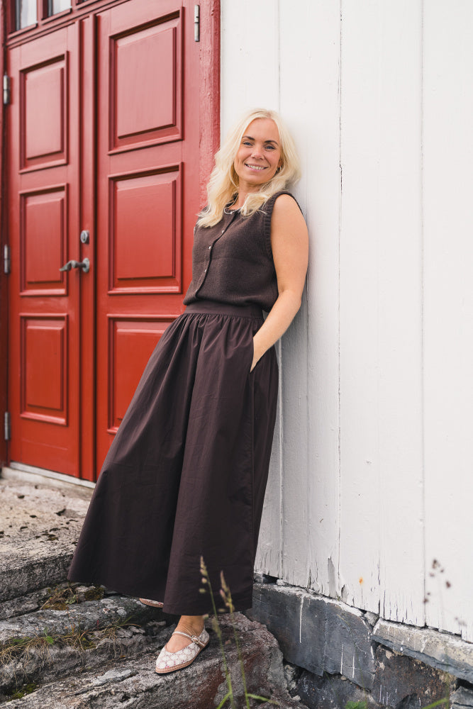 Raus Ida Maja HW Skirt Black Coffee