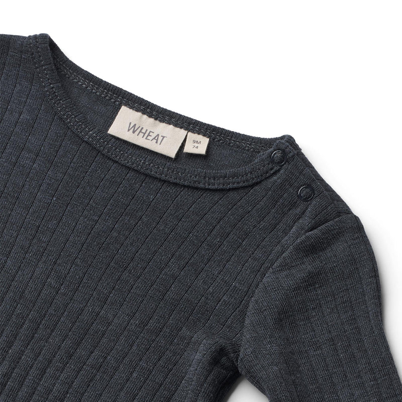 Wheat Wool Silk Body L/S Lucca navy