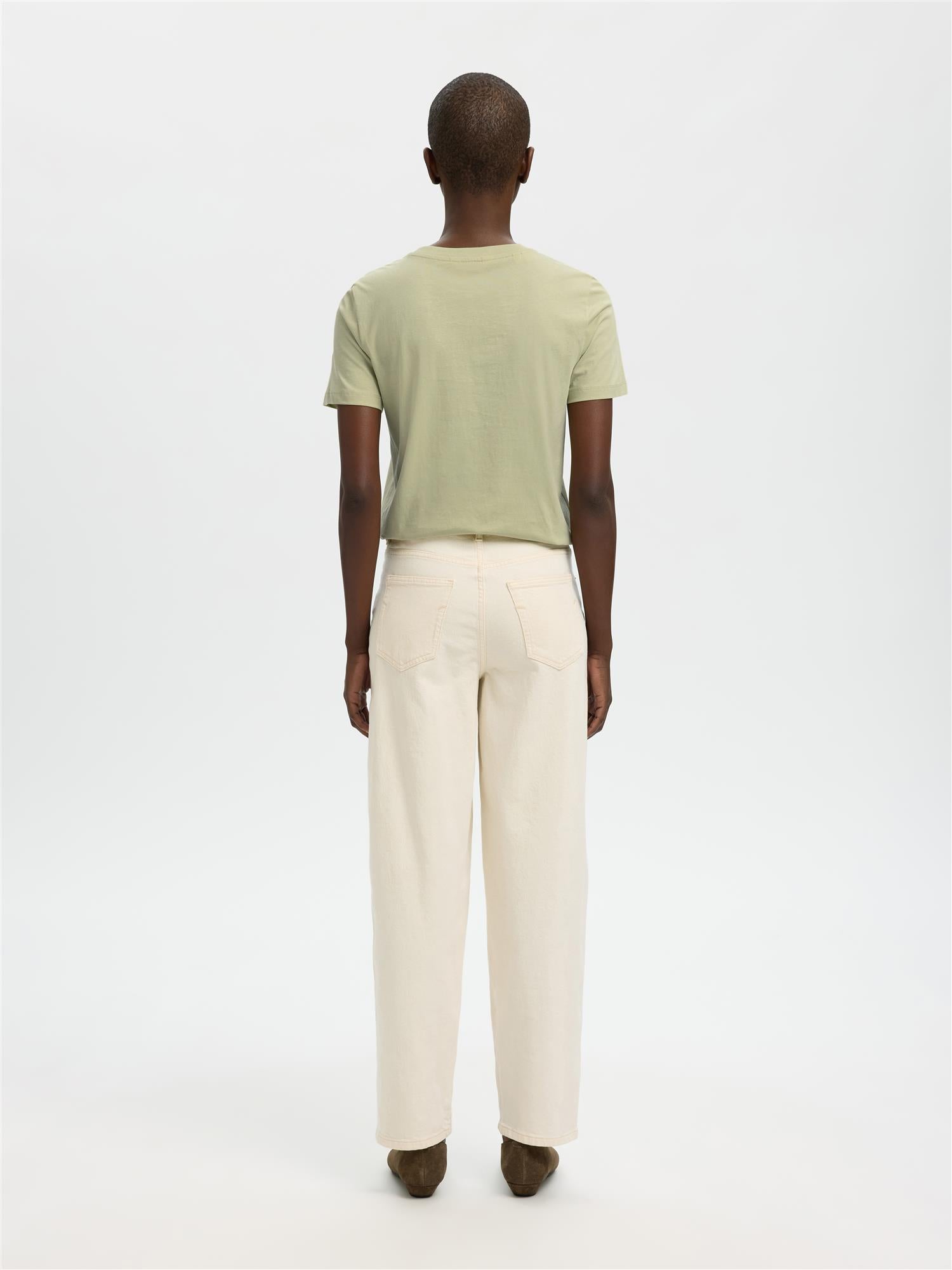 Selected MYESSENTIAL SS O-NECK TEE LINT