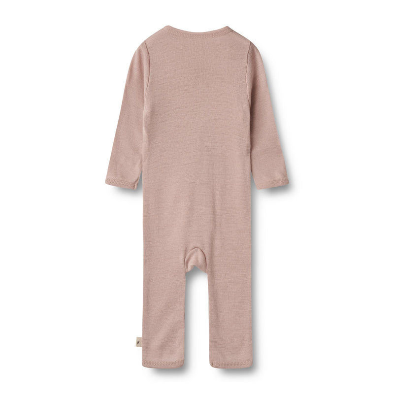 Wheat Wool Jumpsuit L/S Dusty dry rose