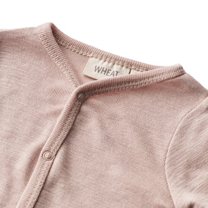 Wheat Wool Jumpsuit L/S Dusty dry rose