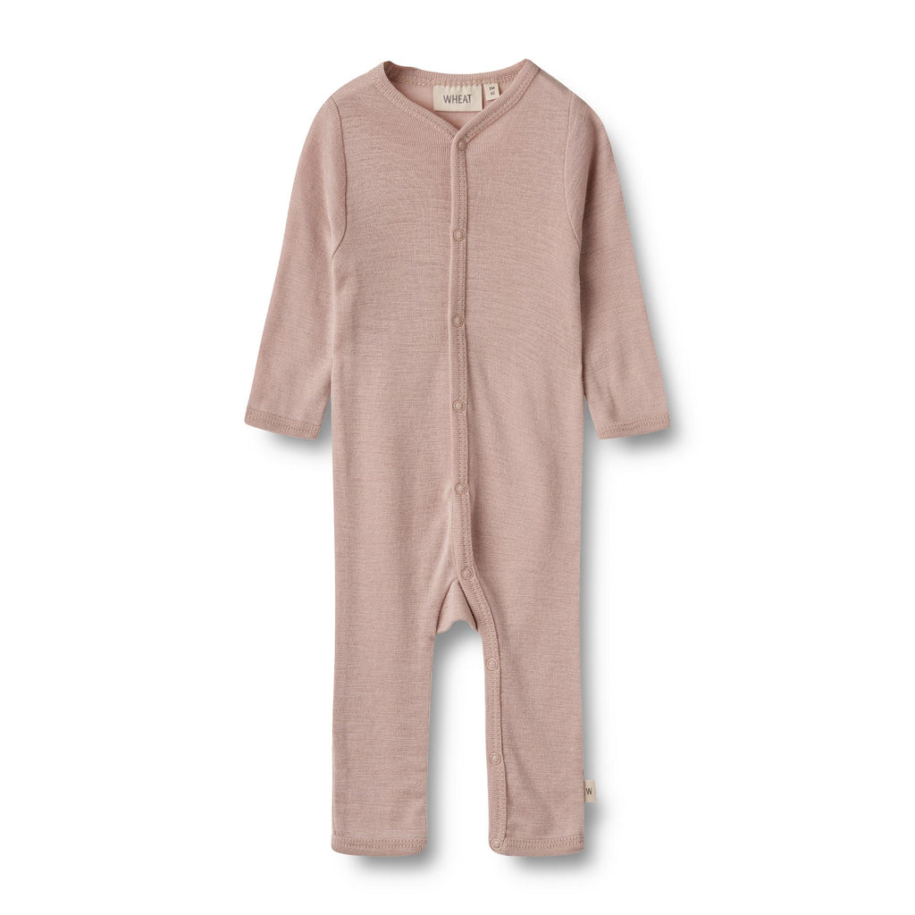 Wheat Wool Jumpsuit L/S Dusty dry rose