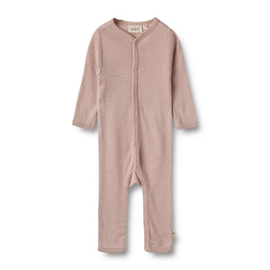 Wheat Wool Jumpsuit L/S Dusty dry rose