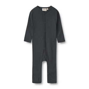 Wheat Wool Jumpsuit L/S Dusty Navy