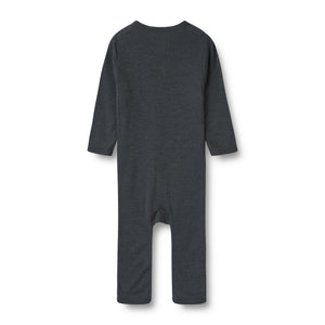 Wheat Wool Jumpsuit L/S Dusty Navy