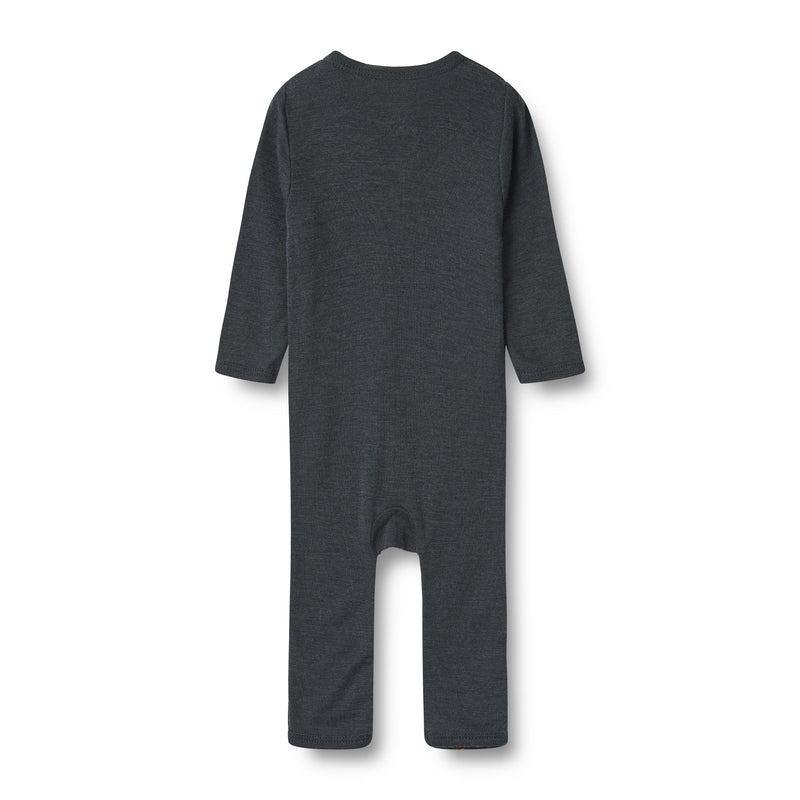 Wheat Wool Jumpsuit L/S Dusty Navy