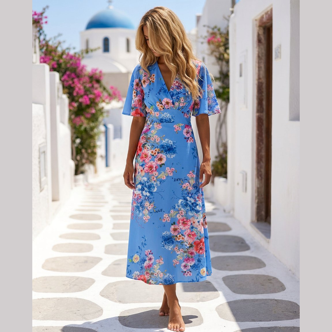 Moondust PERNILLE ROSE DRESS Soft Blue