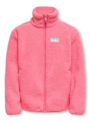 KIDSONLY GEVA LIFE TEDDY JACKET Pink Lemonade