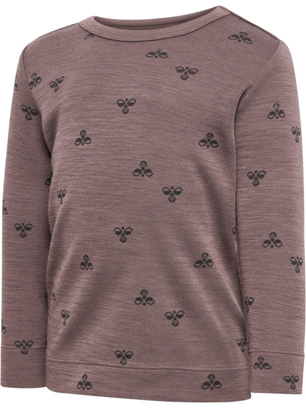 Hummel Wool Mini LS T-shirt Peppercorn