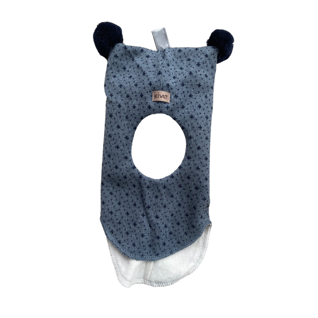 Kivat Balaclava Lue Dueblå/marine bubbles m/skinnlapp