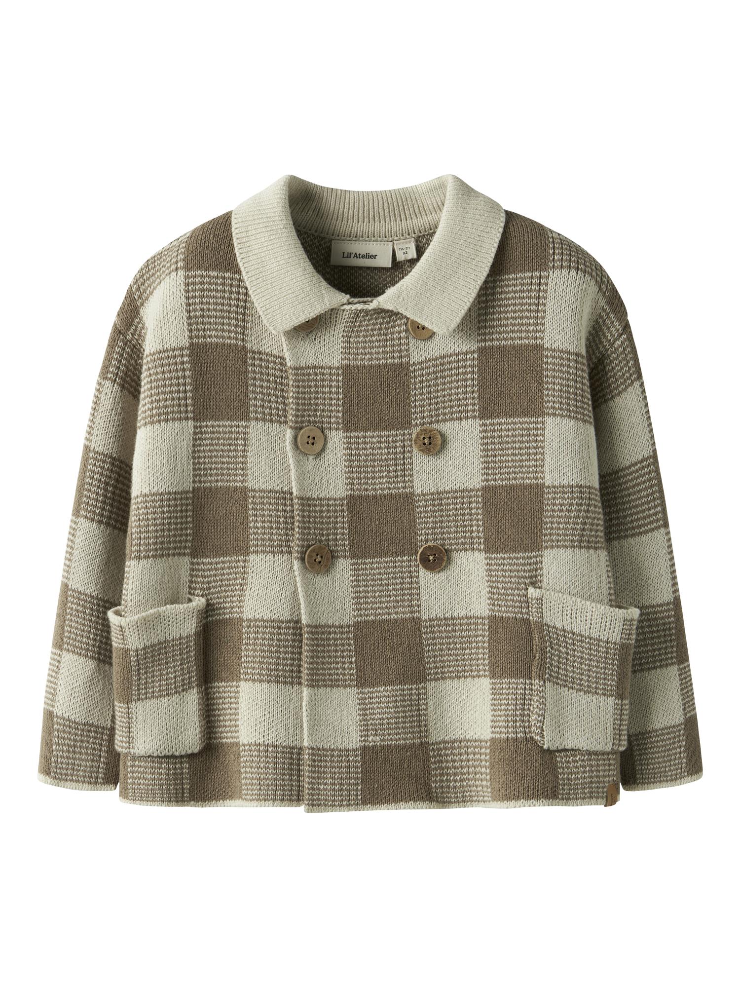 Lil Atelier Robo Loose KNIT CARDIGAN SEPIA TINT