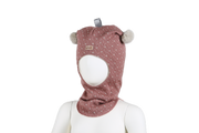 Kivat Balaclava Lue Gammelrosa bubbles m/skinnlapp