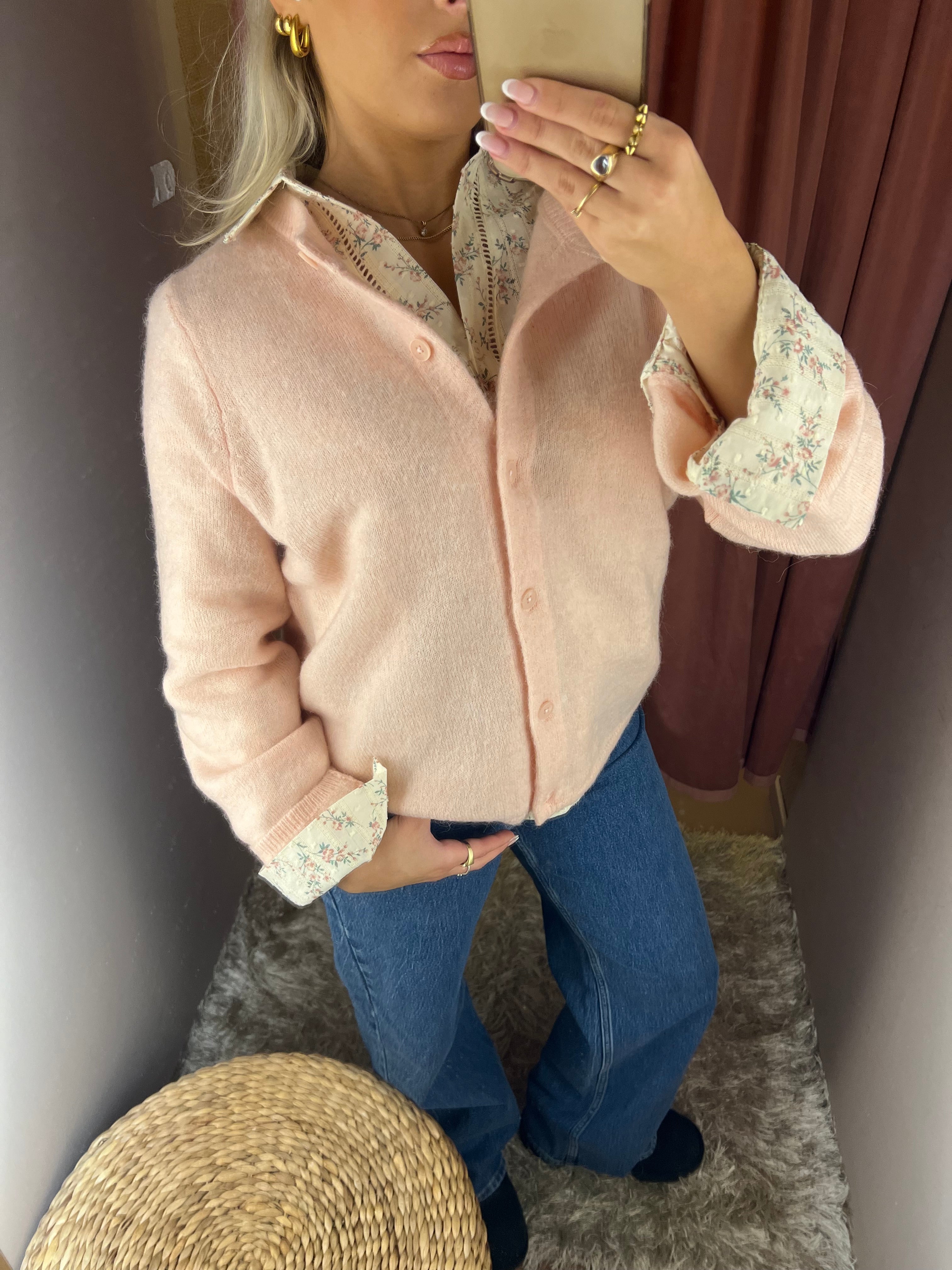 Selected LULU NEW LS KNIT Pale Dogwood