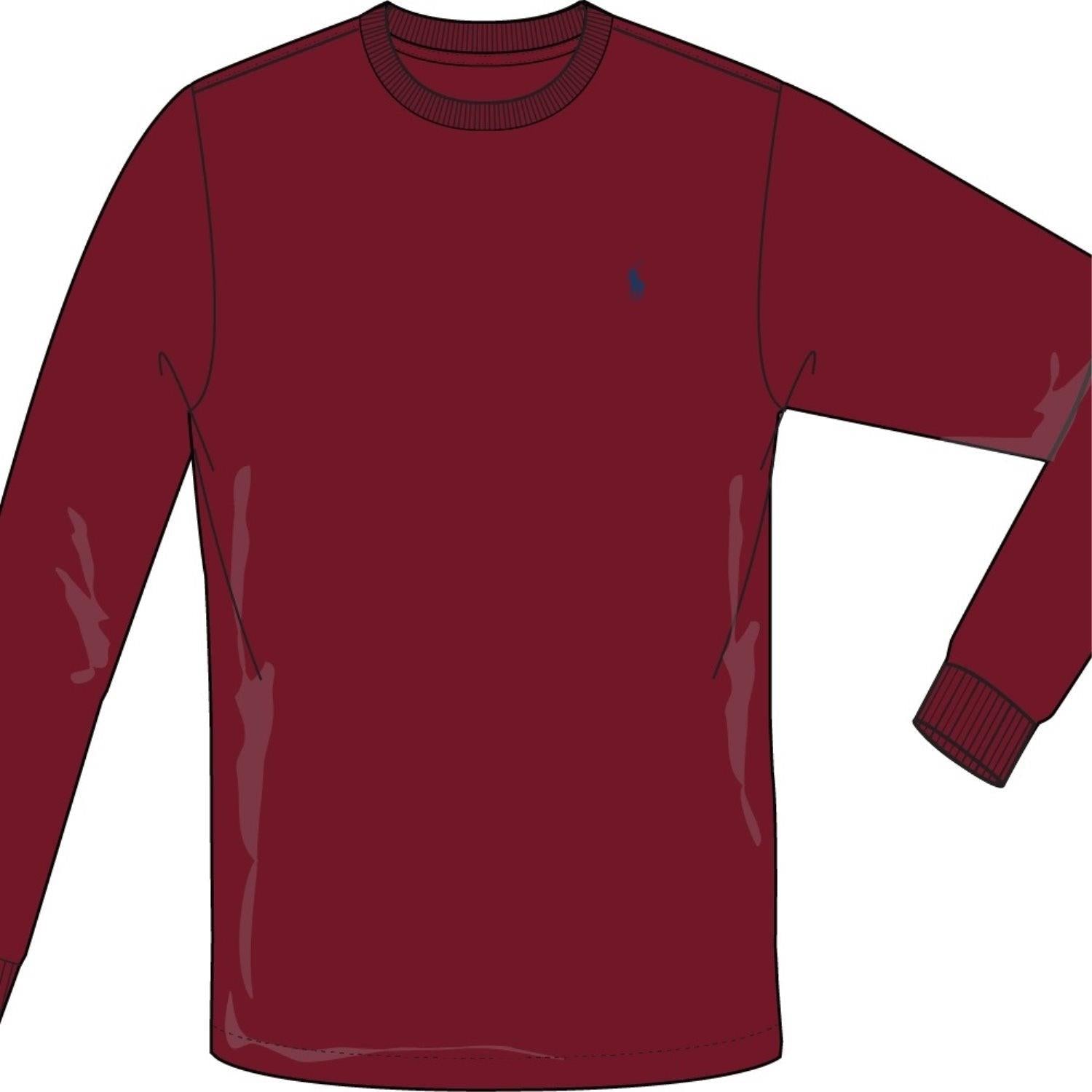 Ralph Lauren Ls Cotton Jersey Holiday Red