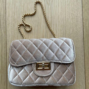 Prinsessefin Veske M Velvet Beige