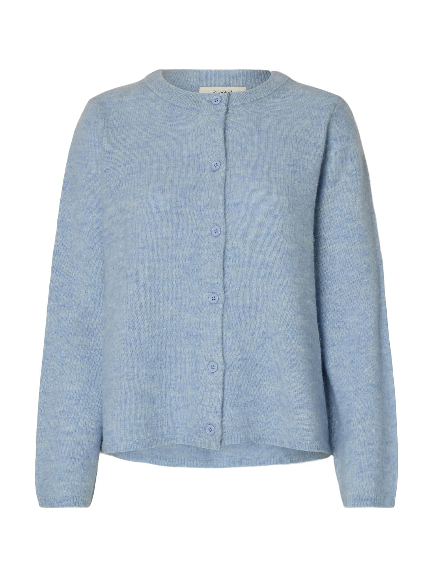 Selected LULU NEW LS KNIT Cashmere BLue