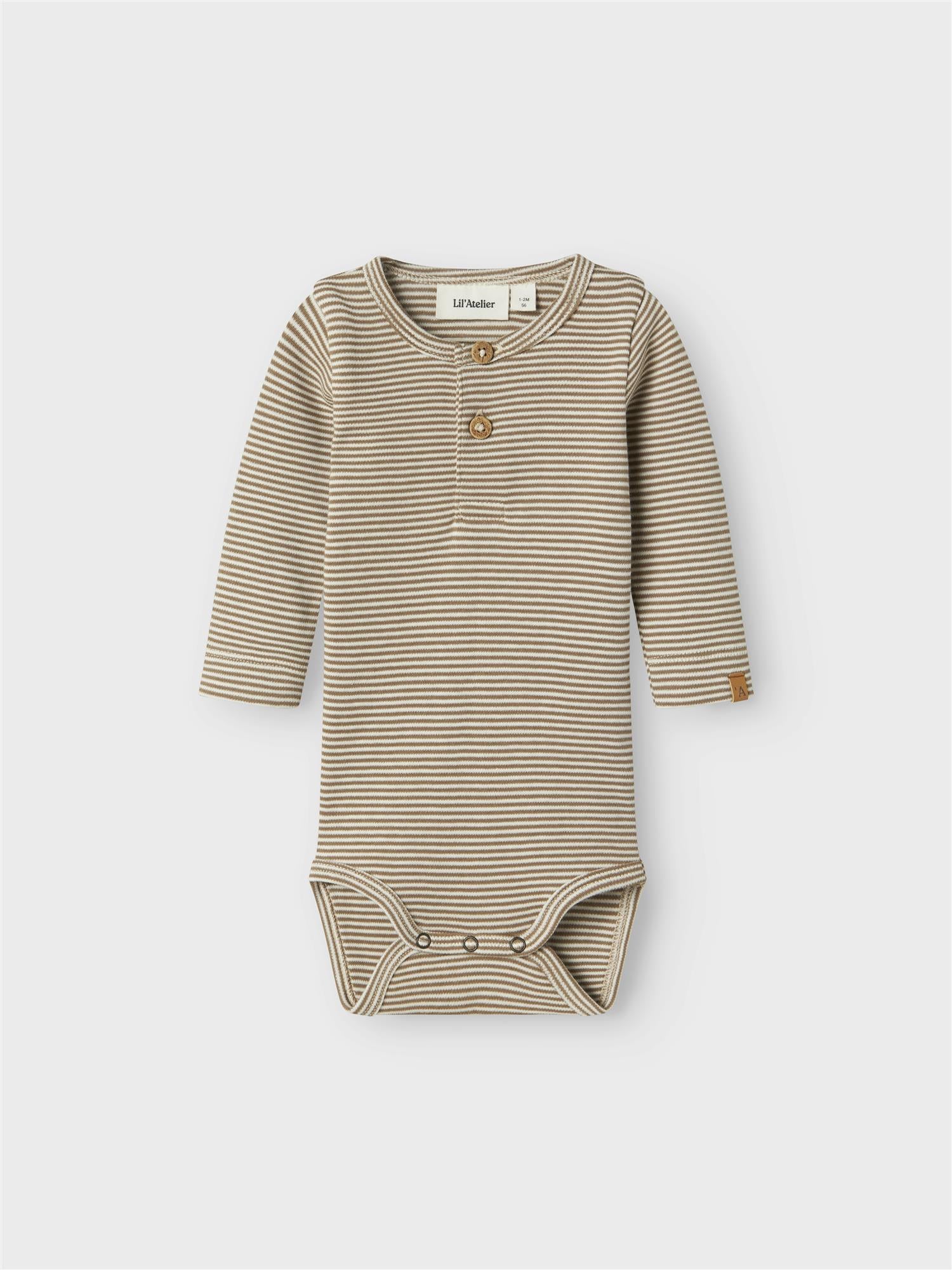 Lil Atelier OHIO LS SLIM BODY Sepia stripe