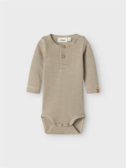 Lil Atelier OHIO LS SLIM BODY Sepia stripe