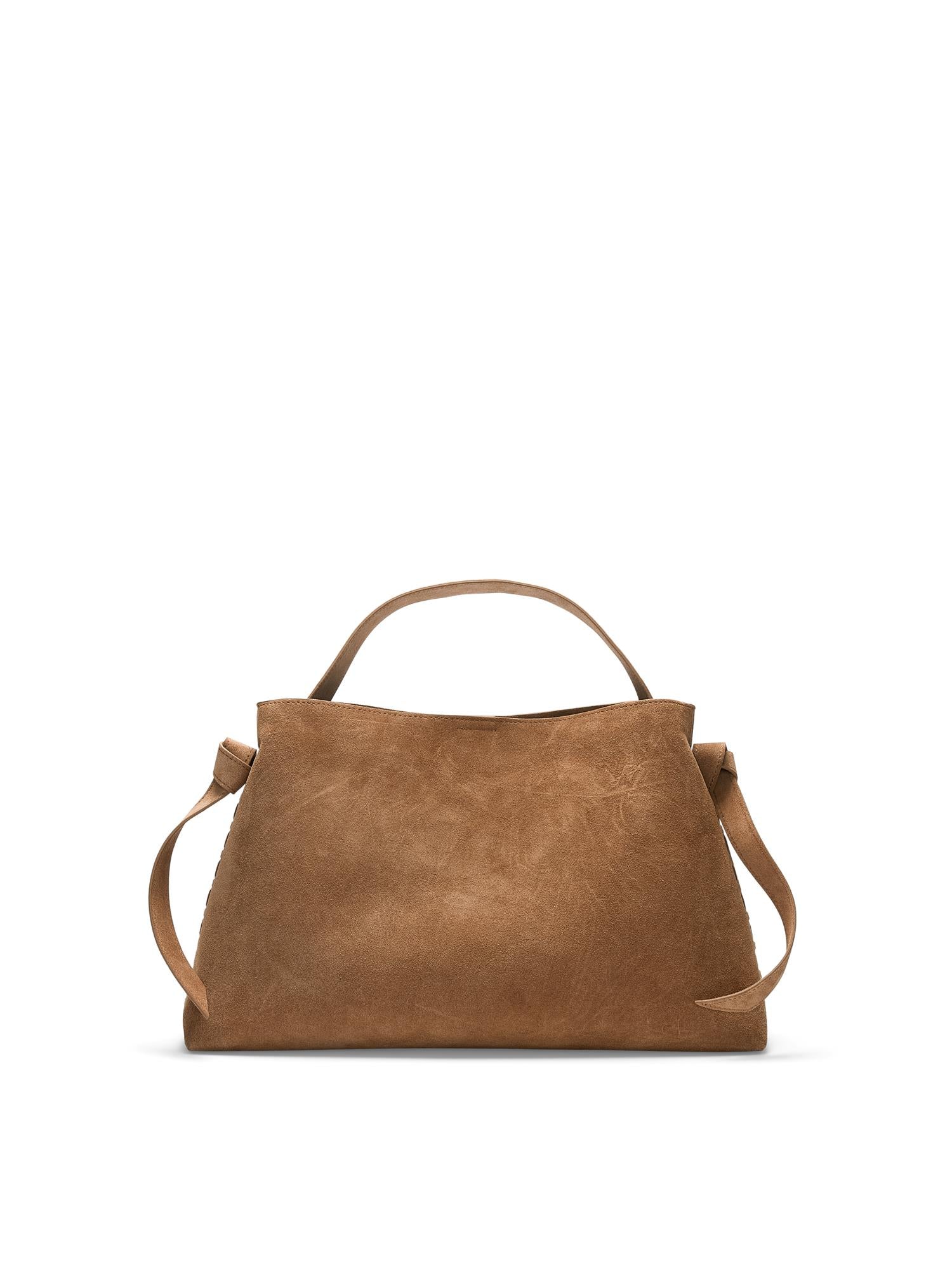 SELECTED STELLA MEDIUM SUEDE BAG Tan