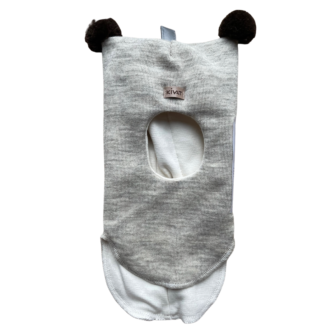 Kivat Balaclava Lue Sand m/brune dusker , skinnlapp