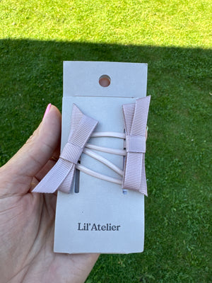 Lil Atelier Rinja Hair Clips 2pk Etherea