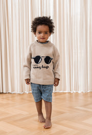 Fliink GLASSY LS PULLOVER HUMUS