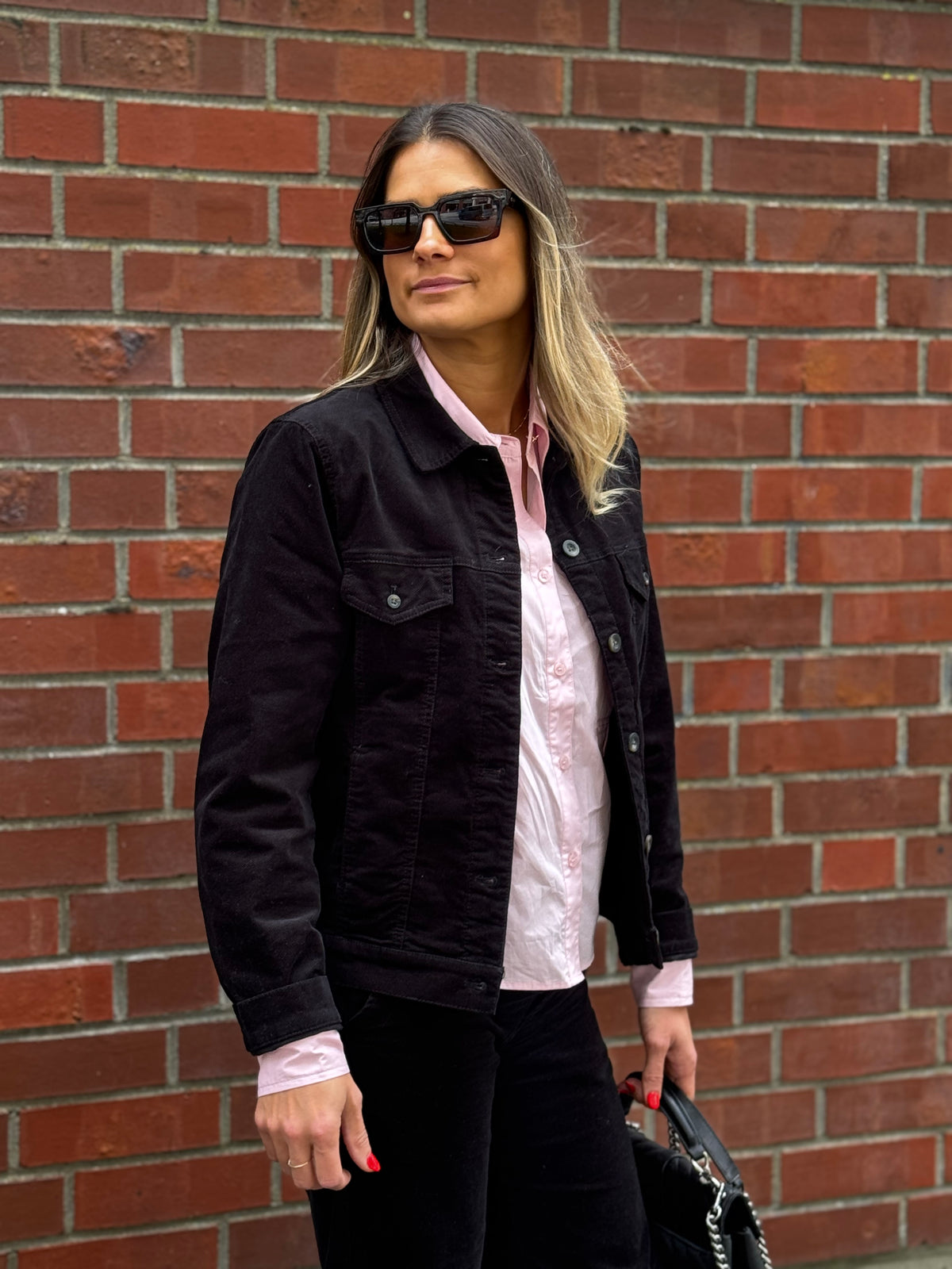 Blue Sportswear Miriam strectch velvet Shirt Jck