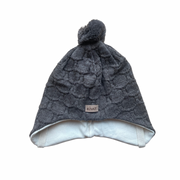 Kivat Knytelue Ull Struktur Brunmelert