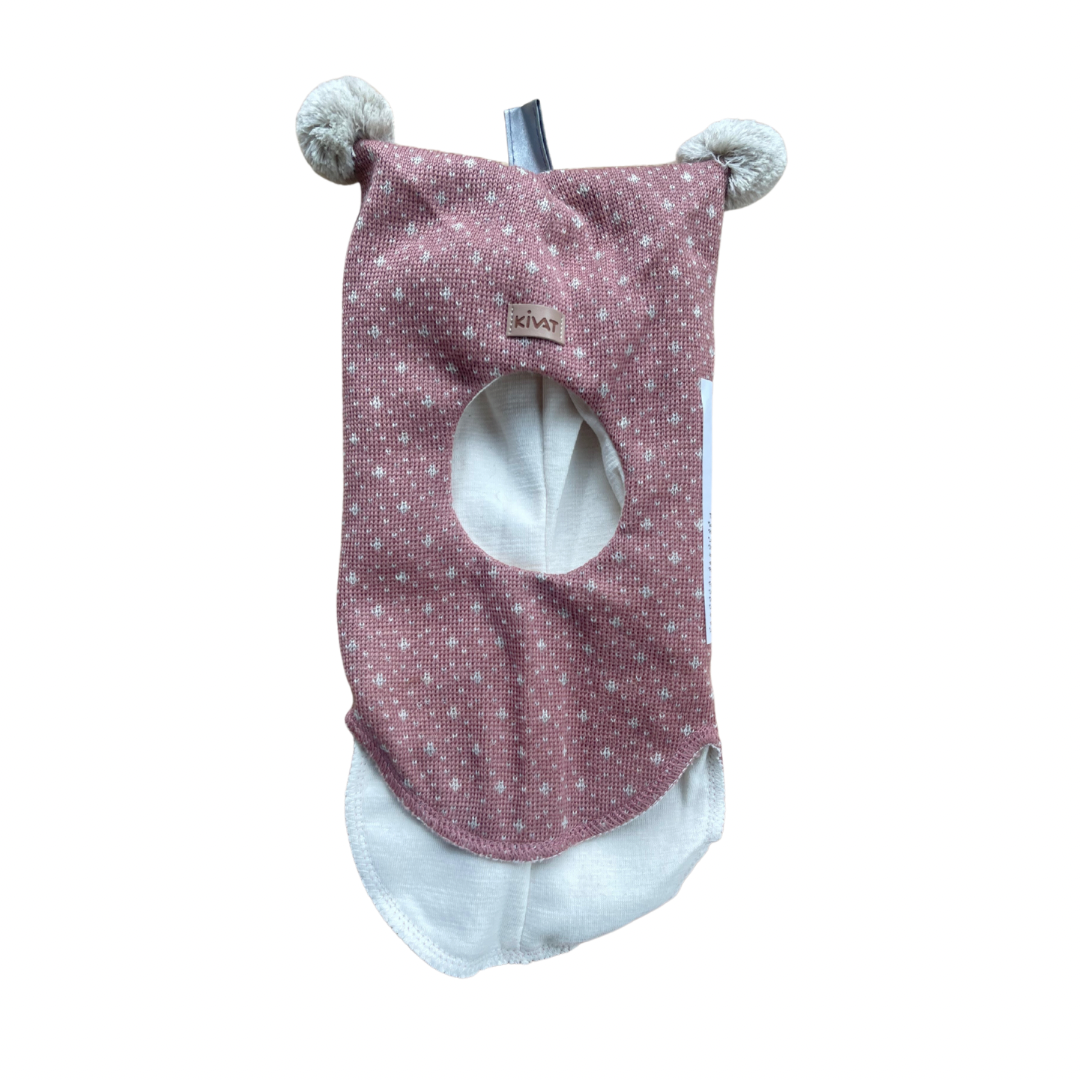 Kivat Balaclava Lue Gammelrosa bubbles m/skinnlapp