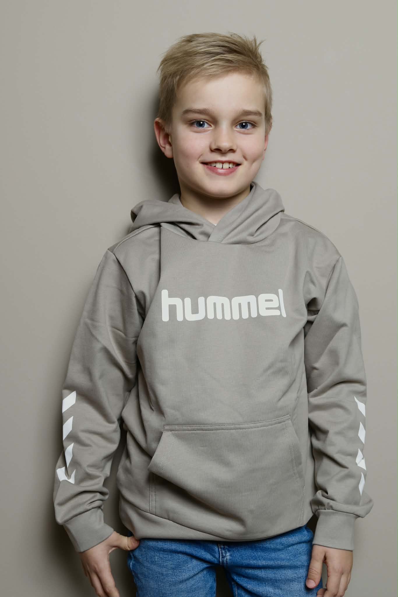 Hummel Logo Hoodie Rock Ridge