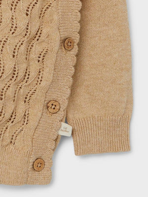 Lil Atelier Nina Wrap Knit Warm Sand
