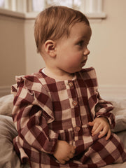 Lil Atelier Rosali Loose Body Dress Fired Brick